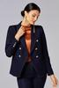  Caché Denim Button Blazer