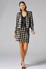  Caché Sequin Houndstooth Jacket
