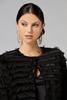  Caché Velvet Fringe Jacket