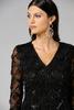  Caché Sequin Fringe Dress