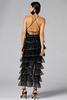  Caché Ruffled Mesh Maxi Dress