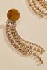  Gold Rhinestone Fringe Earrings