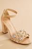  Bejeweled Suede Heels