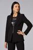  Caché Zipper Detail Blazer