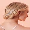  Silver Stone Hair Comb