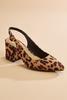  Suede Leopard Slingback Heels