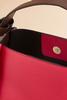  Colorblock Satchel And Wallet Set