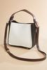  Colorblock Satchel And Wallet Set