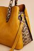  Leopard Print Satchel And Wallet Set