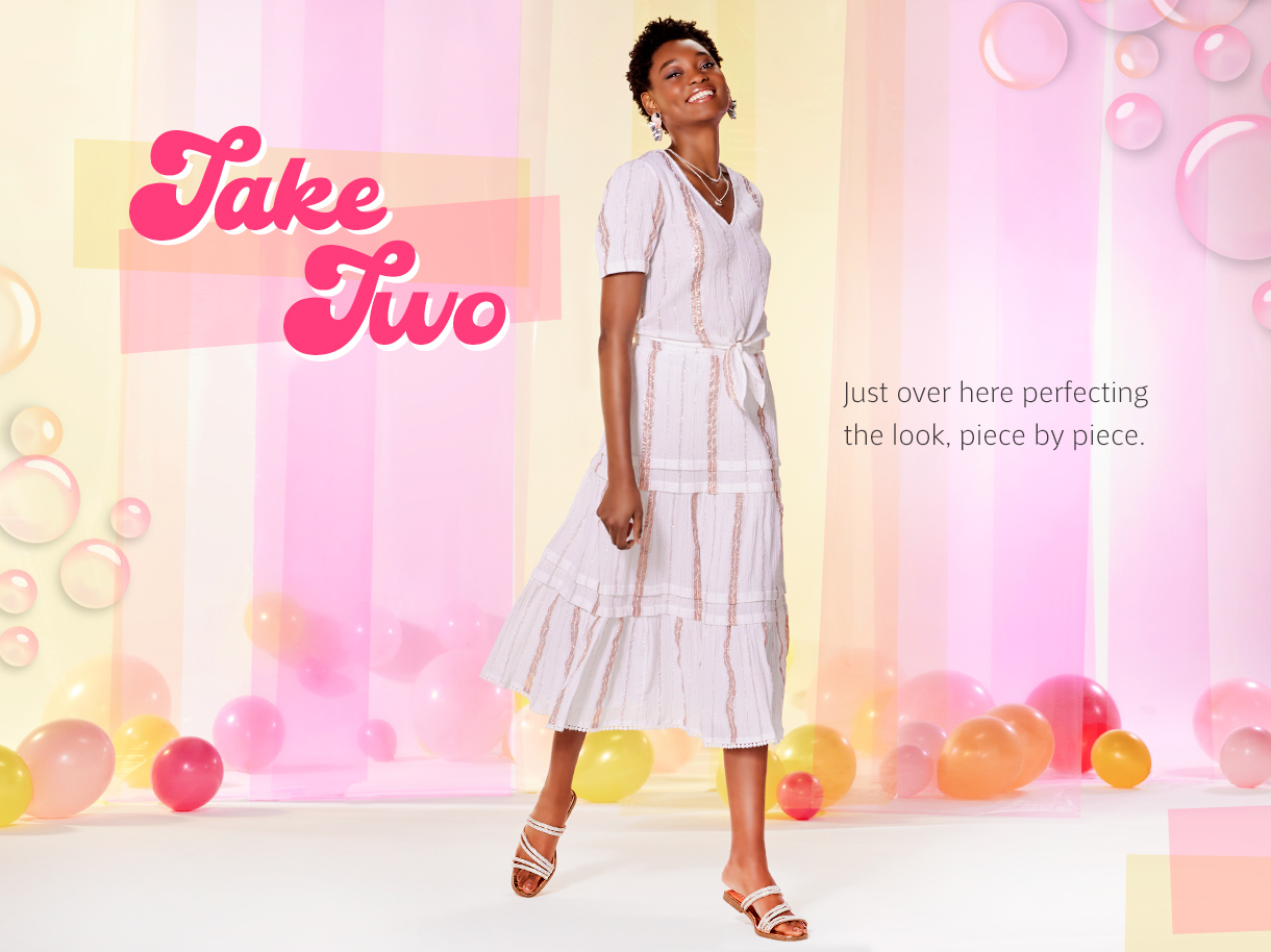 Take Two. Just over here perfecting the look, piece by piece.